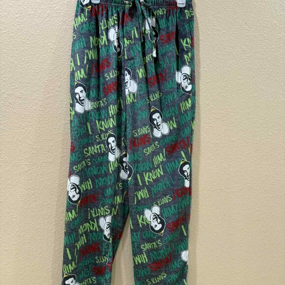 Men's Large Elf Holiday PJ pants - Picture 1 of 3
